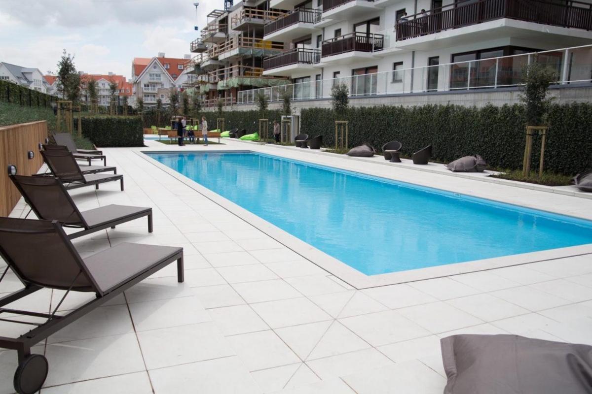 Sailors Beach VI Villa Jalina Verwarmd Zwembad In Het Hoogseizoen Nieuwpoort Bagian luar foto