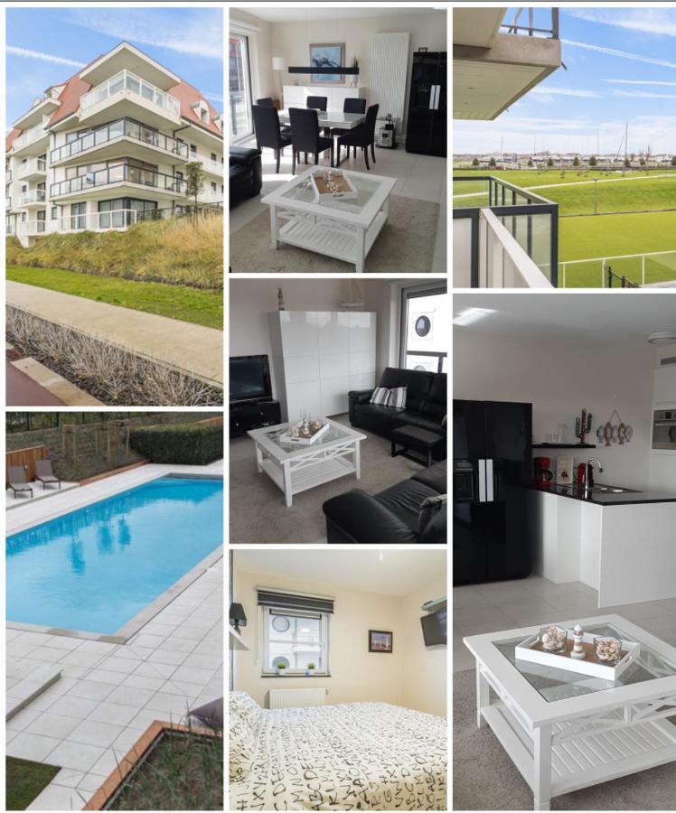Sailors Beach VI Villa Jalina Verwarmd Zwembad In Het Hoogseizoen Nieuwpoort Bagian luar foto